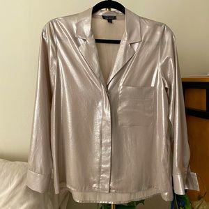Topshop shimmery top